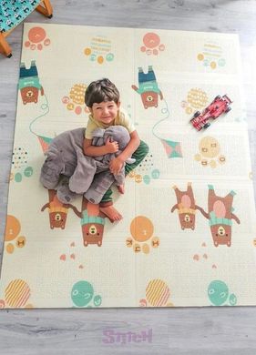 Детский складной развивающий термо коврик EVA Медвежонок  (120 х 180 см)  фото 3