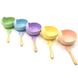 Набор силиконовой посуды для малышей Borjay 3в1 Тарелка с ложкой и слюнявчик Желтый (SY1025B) фото 4 из 5