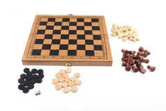 Деревянные Шахматы S3023 с шашками и нардами фото 1