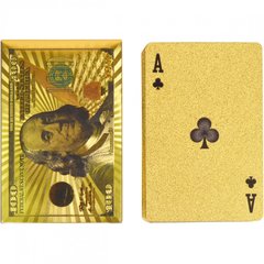 Игральные карты "Доллар" 14-100 золотые 54 шт фото 1