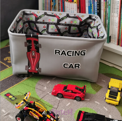 Кошик для дитячих іграшок та речей HL "Racing Car" 40x28х24см HL-LD-8641-2 фотографія 2