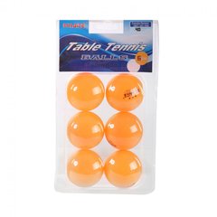 Набор теннисных мячей E33347 6 шт 40 мм (Оранжевый) фото 1