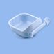 Набір силіконового посуду для малюків Borjay Тарілка з ложкою Блакитний (SY102522B) фото 1 з 3
