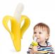 Силіковий банан прорізувач - щітка гризунець 2штуки Жовтий і Рожевий фото 4 з 4