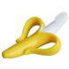Силіковий банан прорізувач - щітка гризунець 2штуки Жовтий і Рожевий фото 3 з 4