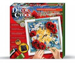 Набор для творчества Decor Clock "Маки" 4298-01-04DT с часами фото 1