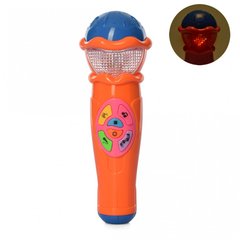 Музыкальная игрушка "Микрофон" 7043RU 6 мелодий (Оранжевый) фото 1