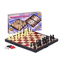 Настольная игра "Шахматы" 9831 3 в 1 фото 1