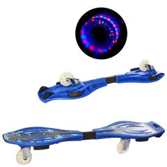 Детский скейт рипстик MS 0016-1 со светящимися колесами (Black) фото 1