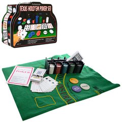 Настольная игра Покер THS-153 в металлической коробке фото 1