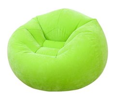 Надувное кресло 68569 велюровое (Зелёный) фото 1