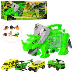 Детский игровой набор динозавр с машинками SY9917 с машинками и фигурками фото 1