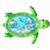 Водный развивающий коврик черепашка Зеленая 100х80см фото 1