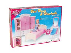 Мебель для кукол типа Барби Gloria 24014 спальня и гардероб фото 1