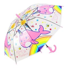 Зонтик детский MK 3612-1 трость (Нарвал) фото 1