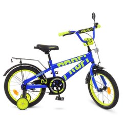 Велосипед детский двухколесный PROF1 T18175 с приставными колесами фото 1