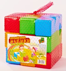 Игровой набор цветных кубиков 09064, 27 шт фото 1
