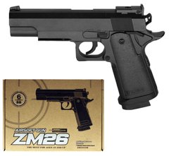 Детский пистолет на пульках CYMA ZM26 металлический фото 1
