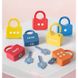 Іграшка Монтессорі Розвиваючі замочки з цифрами та ключами Різні кольори (20 деталей) фото 4 з 4