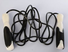 Скакалка MS 0190-1 с резиновым шнурком (Черный) фото 1