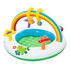Детский надувной бассейн BW 52239 с аркой и игрушками фото 1