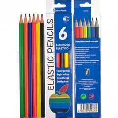 Детские карандаши для рисования CR755-6 Luminoso elastico "С", 6 цветов фото 1