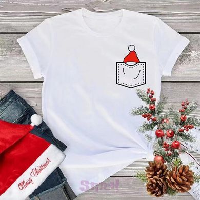 Мінімалістична новорічна футболка (Жіноча) Розмір M фотографія 1