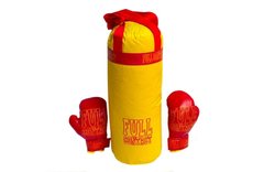 Детский боксерский набор с перчатками 0004DT БОЛ "Full" Желтый фото 1