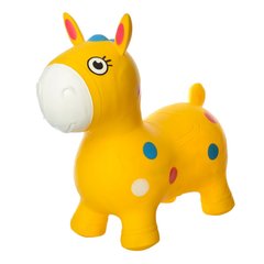 Детский прыгун-лошадка MS1582 резиновый (Желтый) фото 1