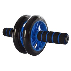 Тренажер колесо для мышц пресса MS 0872 диаметр 14 см (Синий) фото 1