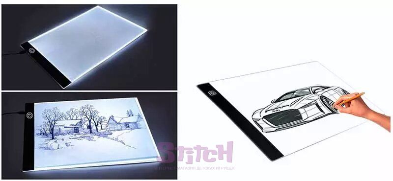 Світловий планшет «‎Elice» A4 з LED-світлом для малювання та копіювання JSK-A4-1 фотографія 4