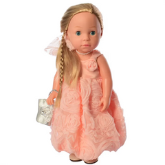 Детская интерактивная кукла M 5413-16-1 обучает странам и цифрам (Блондинка) фото 1