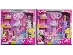 Кукла беременная типа Барби Defa Lucy 8049 с ребенком и аксессуарами фото 1
