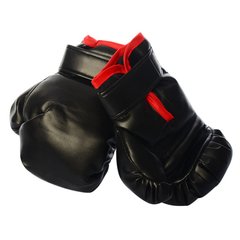 Детские боксерские перчатки MS1649, 19 см (Черный) фото 1