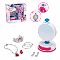 Детский игровой набор с украшениями BE2036 зеркало, диадема, шкатулка фото 1