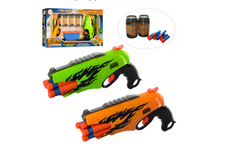 Набор игрушечного оружия на поролоновых пулях FX5068-78 банки в наборе (Желто зеленый) фото 1
