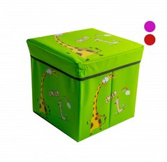Коробка-пуфик для игрушек MR 0364-2, ,31-31-31см (Зеленый) фото 1