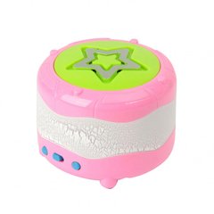 Музыкальная игрушка барабан 903E со световыми эффектами (Розовый) фото 1