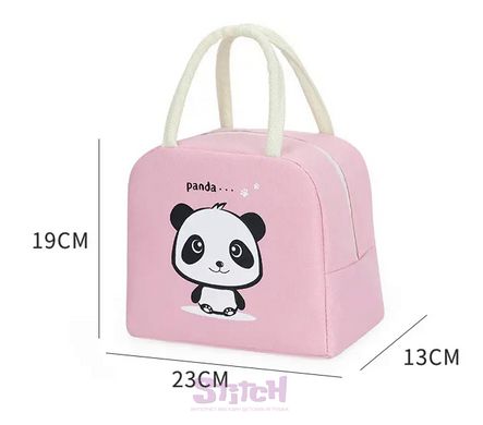 Термо-ланчбэг сумка HL "Panda" Pink HL-L-817PAN фото 2