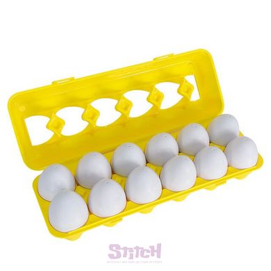 Розвиваюча іграшка монтессорі сортер набір яєць Фігури 12шт Різнокольорові (JoRay-604) фотографія 8
