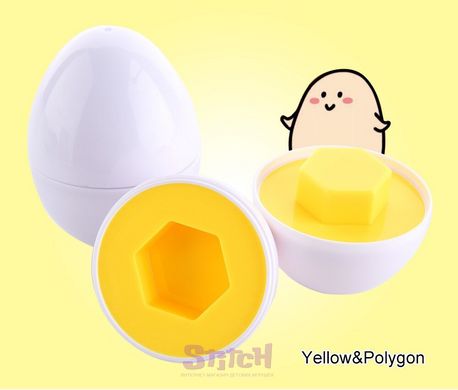 Розвиваюча іграшка монтессорі сортер набір яєць Фігури 12шт Різнокольорові (JoRay-604) фотографія 9