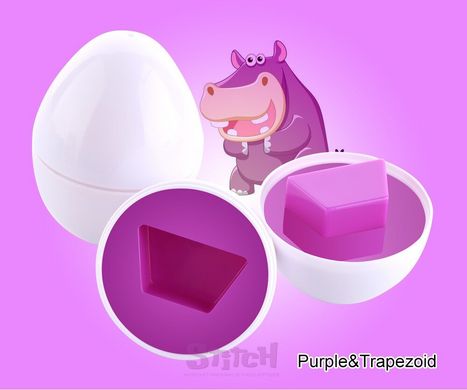 Развивающая игрушка монтессори сортер набор яиц Фигуры 12шт Разные цвета (JoRay-604) фото 13