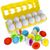Развивающая игрушка монтессори сортер набор яиц Фигуры 12шт Разные цвета (JoRay-604) фото 1