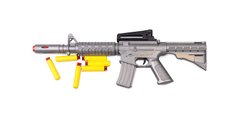 Игрушечный автомат с мягкими пулями M16 PF Golden Gun 910GG (Серый) фото 1