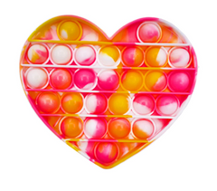 Игрушка-антистресс "POP-IT" PPT-H(Yellow-Pink) Сердце Жёлто-Розовый фото 1