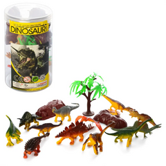 Игровой набор динозавров 633D 12 шт, в колбе фото 1