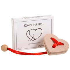 Мини головоломка Любовь Заморочка 5019 деревянная фото 1